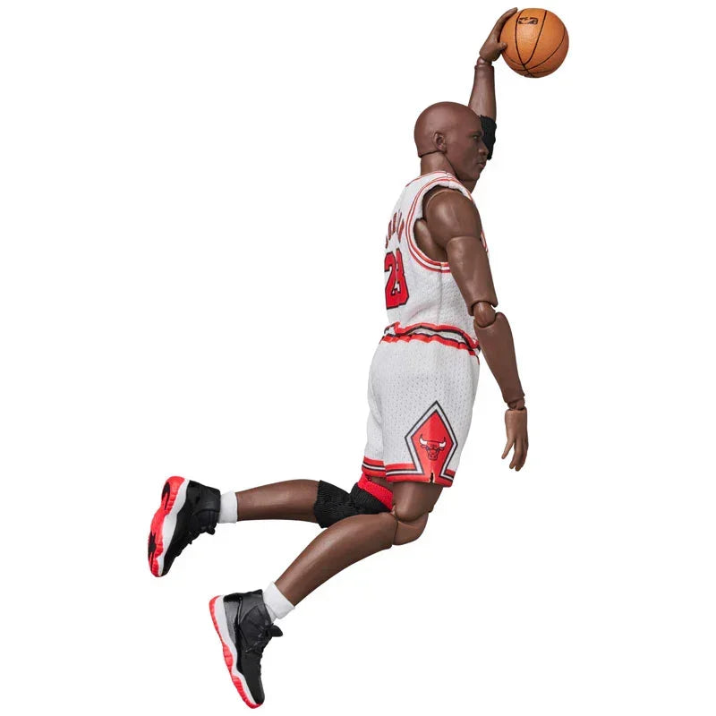 Mafex Basketball Star Michael Jordan Chicago Bulls Action Figure (White) - Jaiman Toys