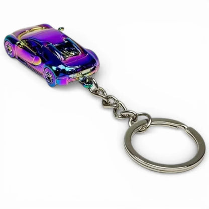 Seeker 1:87 Bugatti Veyron Super Sport Diecast Car Keychain – Metal Miniature Collectible Key Ring