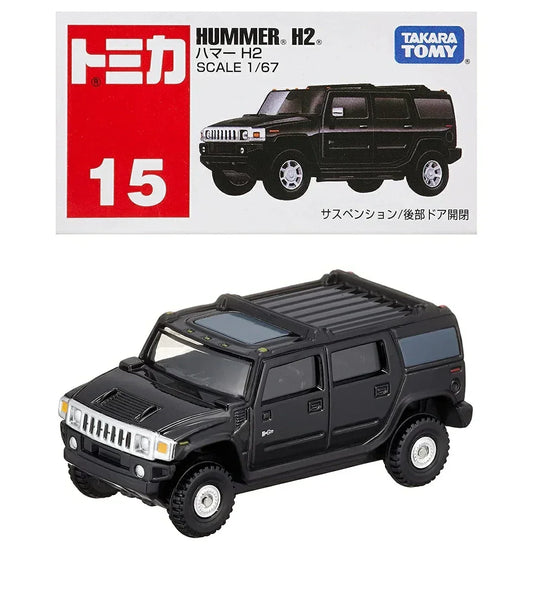 Tomica No.15 Hummer H2- TAKARA TOMY -Diecast Scale Model Car - 1/67 - Jaiman Toys