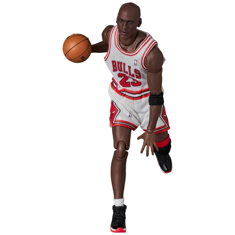 Mafex Basketball Star Michael Jordan Chicago Bulls Action Figure (White) - Jaiman Toys