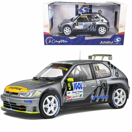 Solido 1:18 Peugeot 306 Maxi – Rally du Mont Blanc 2021 #5 Delecour | Diecast Rally Car Model - Jaiman Toys