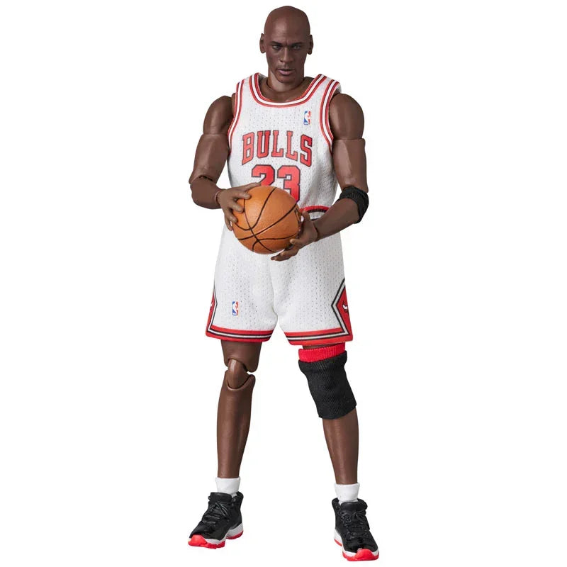 Mafex Basketball Star Michael Jordan Chicago Bulls Action Figure (White) - Jaiman Toys