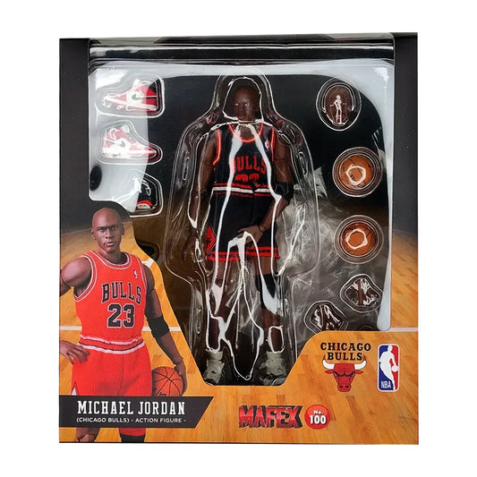 Mafex Basketball Star Michael Jordan Chicago Bulls Action Figure (Black) - Jaiman Toys