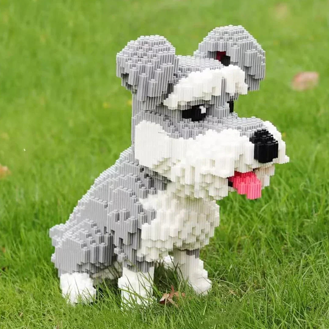 Dog Schnauzer Micro Building Blocks Set (2817PCS) - Jaiman Toys