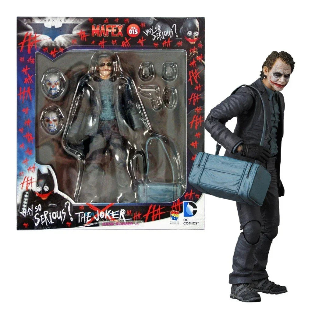 DC Comics- JOKER Action Figure-Supervillain -Limited Edition Clear Ver Bank Robber! (15 cm) Age 15+ - Jaiman Toys
