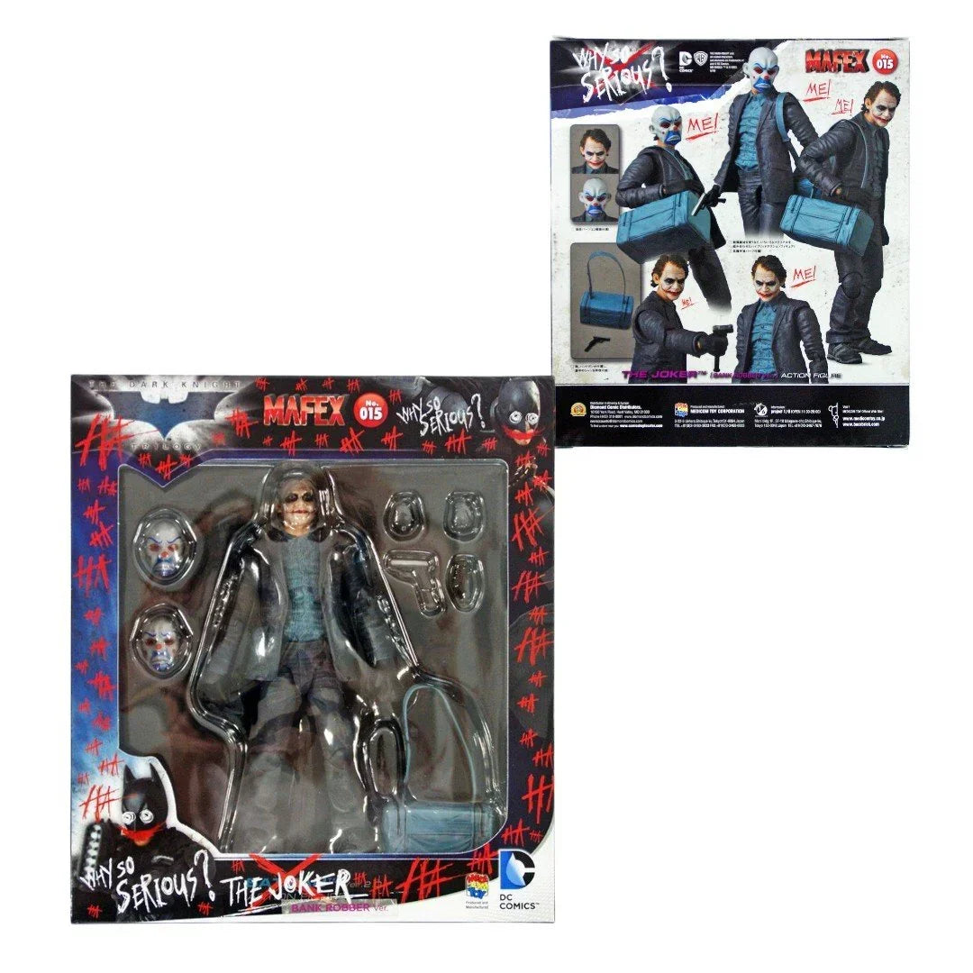 DC Comics- JOKER Action Figure-Supervillain -Limited Edition Clear Ver Bank Robber! (15 cm) Age 15+ - Jaiman Toys
