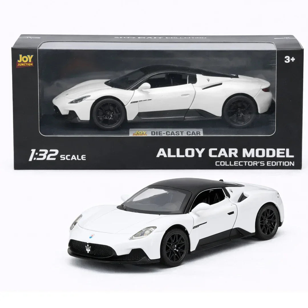 JOY JUNCTION 1:32 Scale Alloy Diecast Super Sports Car Model – Collector Edition with Openable Doors & Premium Finish (Yellown/ White)