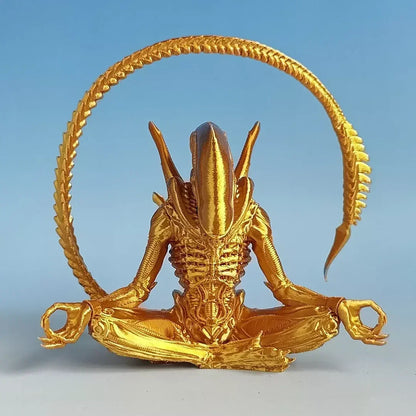 Gold Romulus Yoga Model Alien Action Figure - Jaiman Toys