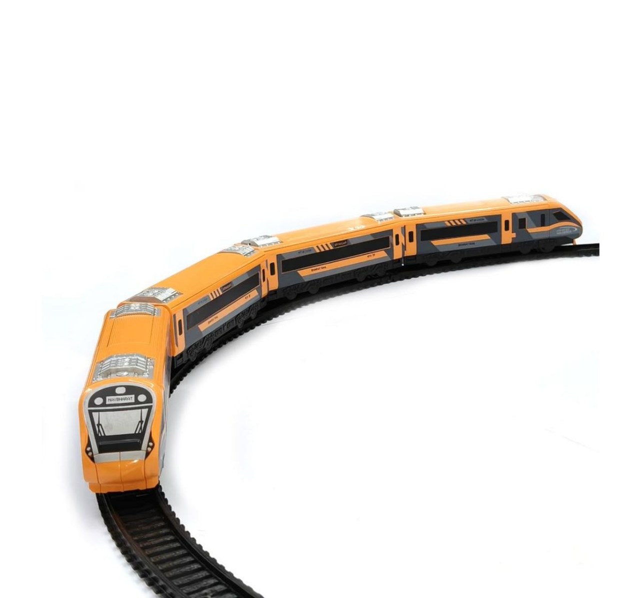 Centy Nav Bharat Electric Saffron Express Toy Train Set | Battery Operated | Age 3+