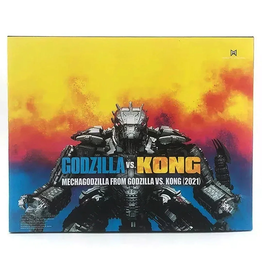 Godzilla vs Kong Mechagodzilla action figure box with colorful background