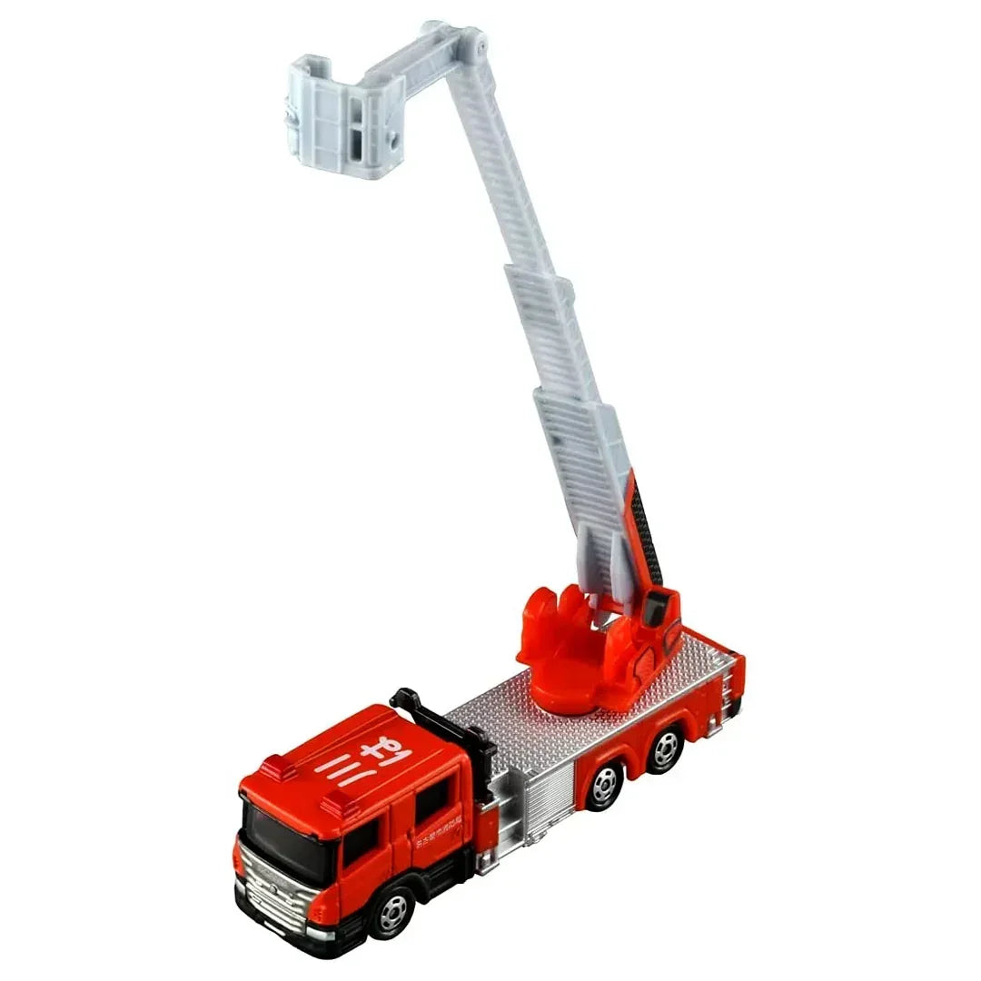 Takara Tomy Tomica 145 No.145 Nagoya City Fire Bureau Ladder Truck M32L-A - Jaiman Toys