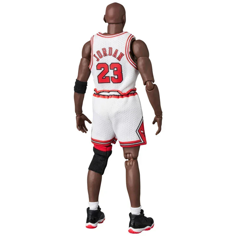 Mafex Basketball Star Michael Jordan Chicago Bulls Action Figure (White) - Jaiman Toys