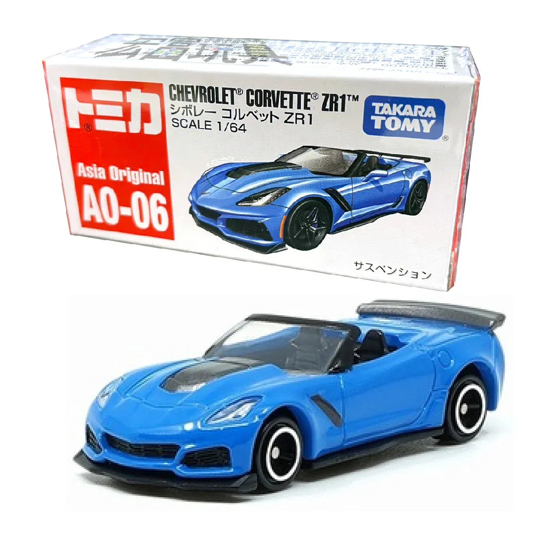 Tomica AO-06 Chevrolet Corvette ZR1- TAKARA TOMY -Diecast Scale Model Car - 1/64 - Jaiman Toys
