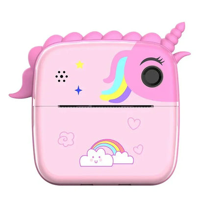 Instant Print Camera for Kids Digital Camera for Kids with Print Paper Photo Printer Camera for Kids 50M Pixel 2.4"inch Screen MP3 Player Video Recording (unicorn) - Jaiman Toys