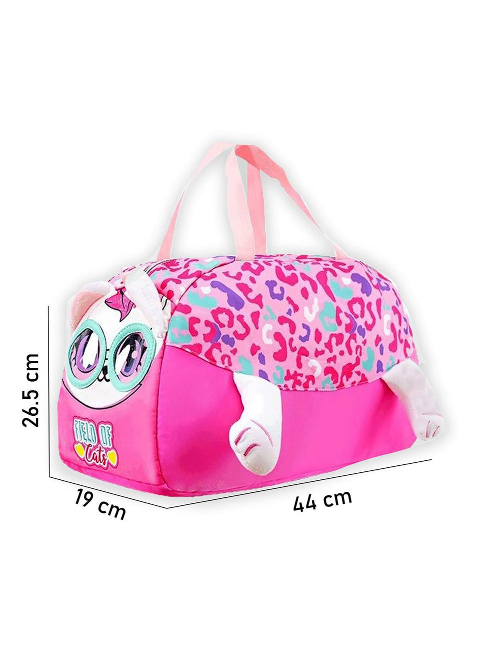 Vest Cute Cat Kids Duffle Bag – Cartoon Travel & Sports Bag for Kids (44 cm)