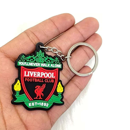 Liverpool F.C. Logo Rubber Keychain – Football Club Keyring for Fans