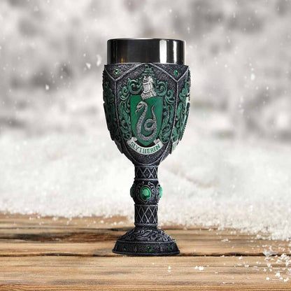 Harry Potter Slytherin House Goblet Chalice 17cm | Premium Collectible Fantasy Cup | Medieval Style Decorative Drinkware
