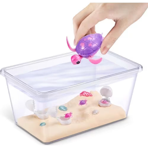 Pets Alive Mama Turtle & Baby Surprise – Interactive Swimming Turtle Toy with Surprise Baby Turtles & Water Habitat