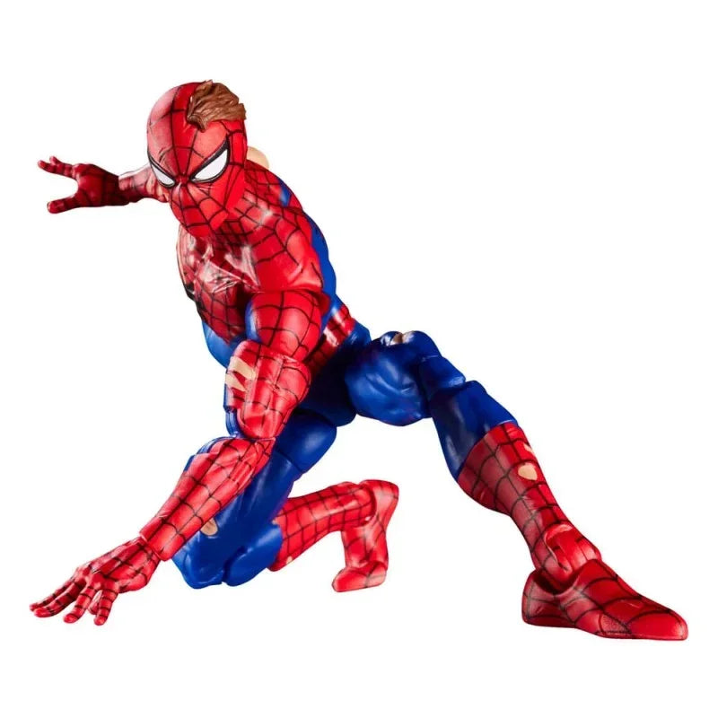 Marvel Legends Magic: The Gathering Battle-Damaged Spider-Man Action Figure | 15 cm Collectible with Exclusive Foil Card
