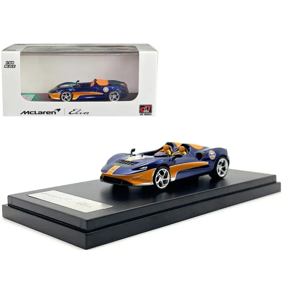 LCD Models LCD64022 McLaren Elva 1:64 Diecast Car | Gulf Livery Premium Collector Model