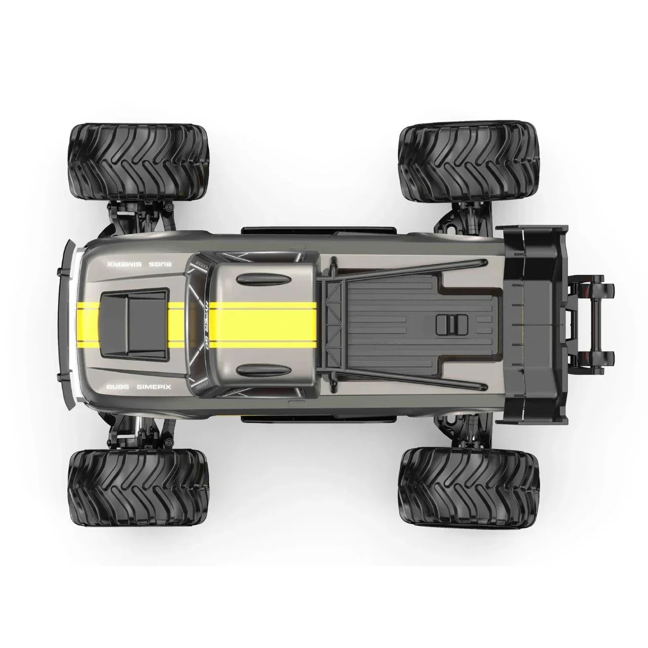 MJX Hyper GO 10210 1:10 Brushless 4WD RC Truck – 2S/3S Compatible | High-Speed RTR Off-Road Monster Truck | 2.4GHz Control (Grey)