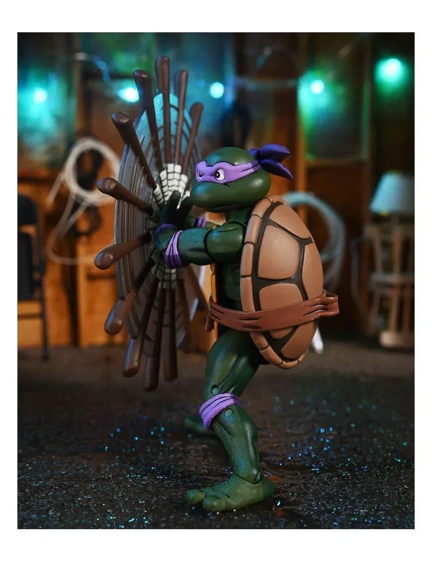Teenage Mutant Ninja Turtles Donatello “Pizza Club – Does Machines” Action Figure | 7-Inch Cartoon Collectible with Accessories