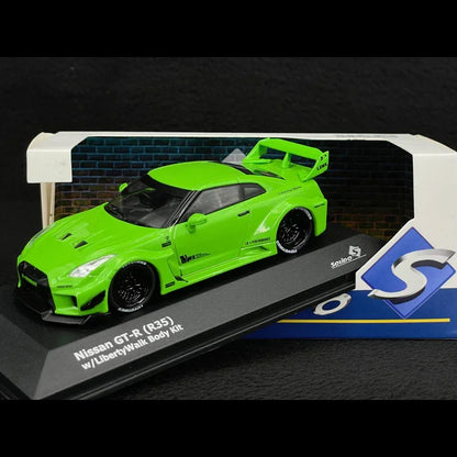 Solido 1:43 Nissan GT-R (R35) Liberty Walk Body Kit 2020 – Acid Green Diecast Model Car | S4311207