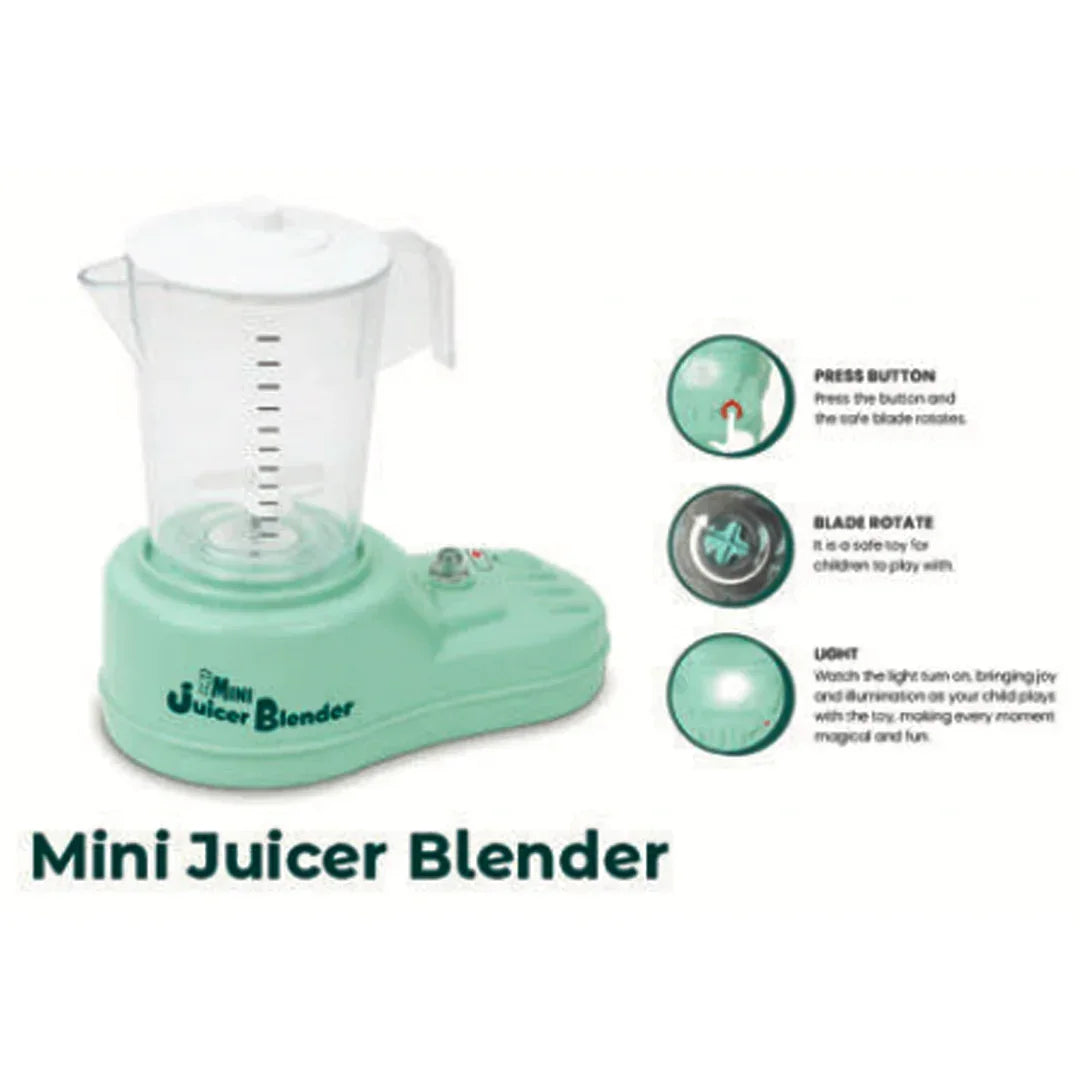 Pablo Honey Mini Juice Blender Household Play Set (Blue) - Jaiman Toys