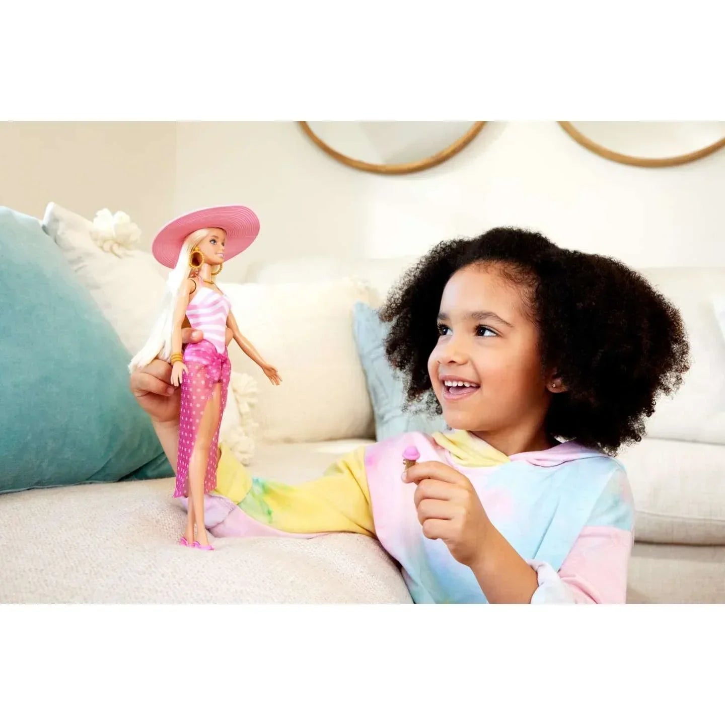 Blonde Barbie Doll: Swimsuit and Beach-Themed Accessories - Jaiman Toys
