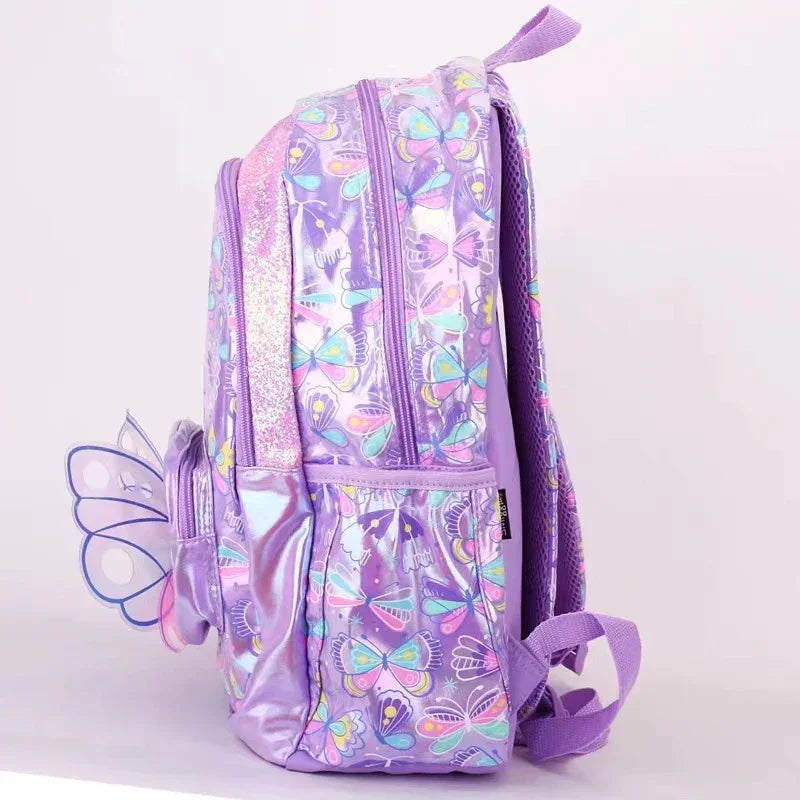 Smiggle School Bag : Butterfly Colorful & Stylish 16 Inch Backpack for Kids - Jaiman Toys