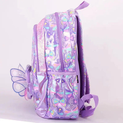 Smiggle School Bag : Butterfly Colorful & Stylish 16 Inch Backpack for Kids - Jaiman Toys