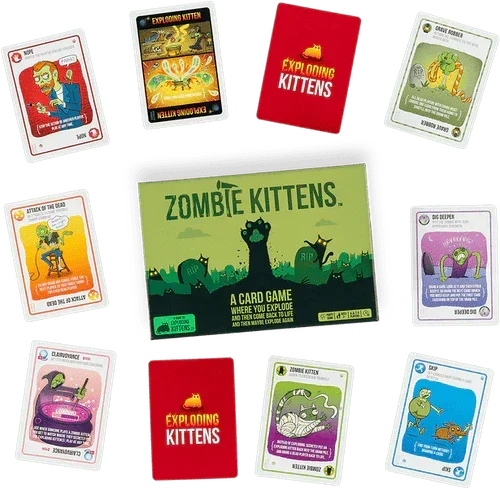 Exploding Kittens Zombie Kittens Card Game - Jaiman Toys