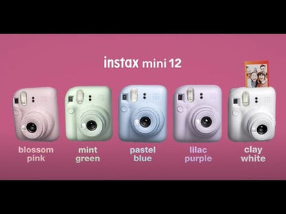 (Damage Box ) Instax Mini 12 Instant Camera With Strap, 2× AA Batteries & User Manual – Lilac Purple
