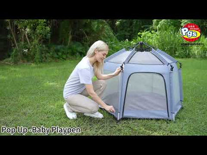 Breatoi Portable Playpen Tent House with UV Covers – Foldable Indoor & Outdoor Mesh Enclosure with Carry Bag (148cm)
