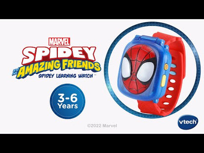 VTech Marvel Spidey and His Amazing Friends Spin Learning Watch | Interactive Educational Kids Watch with 4 Games, Clock, Alarm, Timer & Spidey Voice