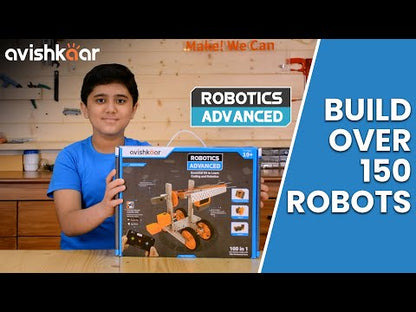 Avishkaar Robotics Advanced Kit | 150-Model STEM Coding & Robotics Set for Ages 10+