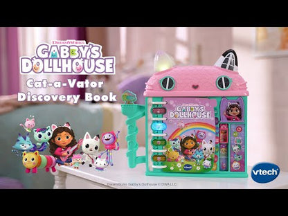VTech Gabby's Dollhouse Cat-a-Vator Discovery Book | Interactive Learning Book with Stories, Music, Vocabulary & Lights for Kids 3+