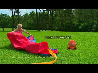 Happy Hop 9315 Inflatable Combo House Bouncy Castle with Slide & Ball Pit | Kids Outdoor Jumping Castle | Ages 3+ Years