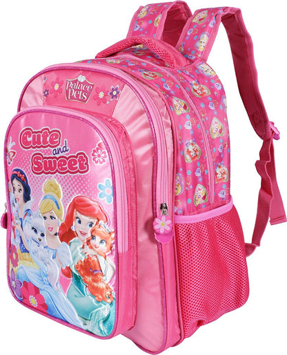 Disney Princess Cute & Sweet Pink Soft Bag 41 cm School Bag (Pink, 16 inch)