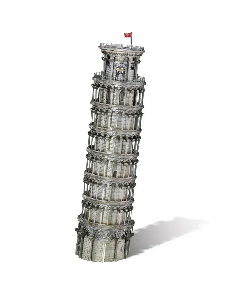 Piececool 3D Metal Puzzle Leaning Tower of Pisa Architecture Model – 127 Pieces – Difficulty Level 4 – Stainless Steel DIY Model Kit- Age 14+