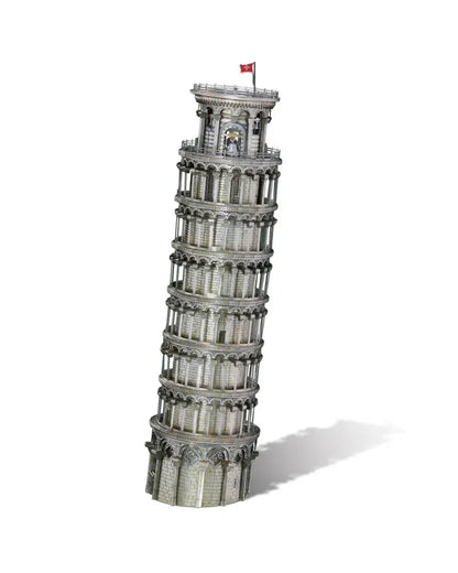 Piececool 3D Metal Puzzle Leaning Tower of Pisa Architecture Model – 127 Pieces – Difficulty Level 4 – Stainless Steel DIY Model Kit- Age 14+
