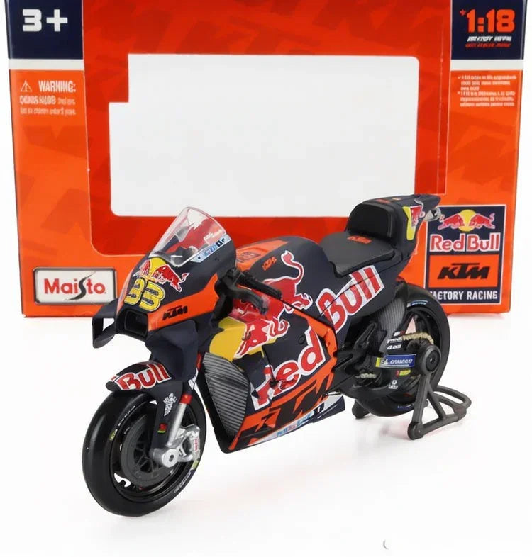 Maisto 1:18 MotoGP KTM RC16 “Red Bull Team Factory Racing” ’33 – Diecast Model Motorcycle Collectible - Jaiman Toys