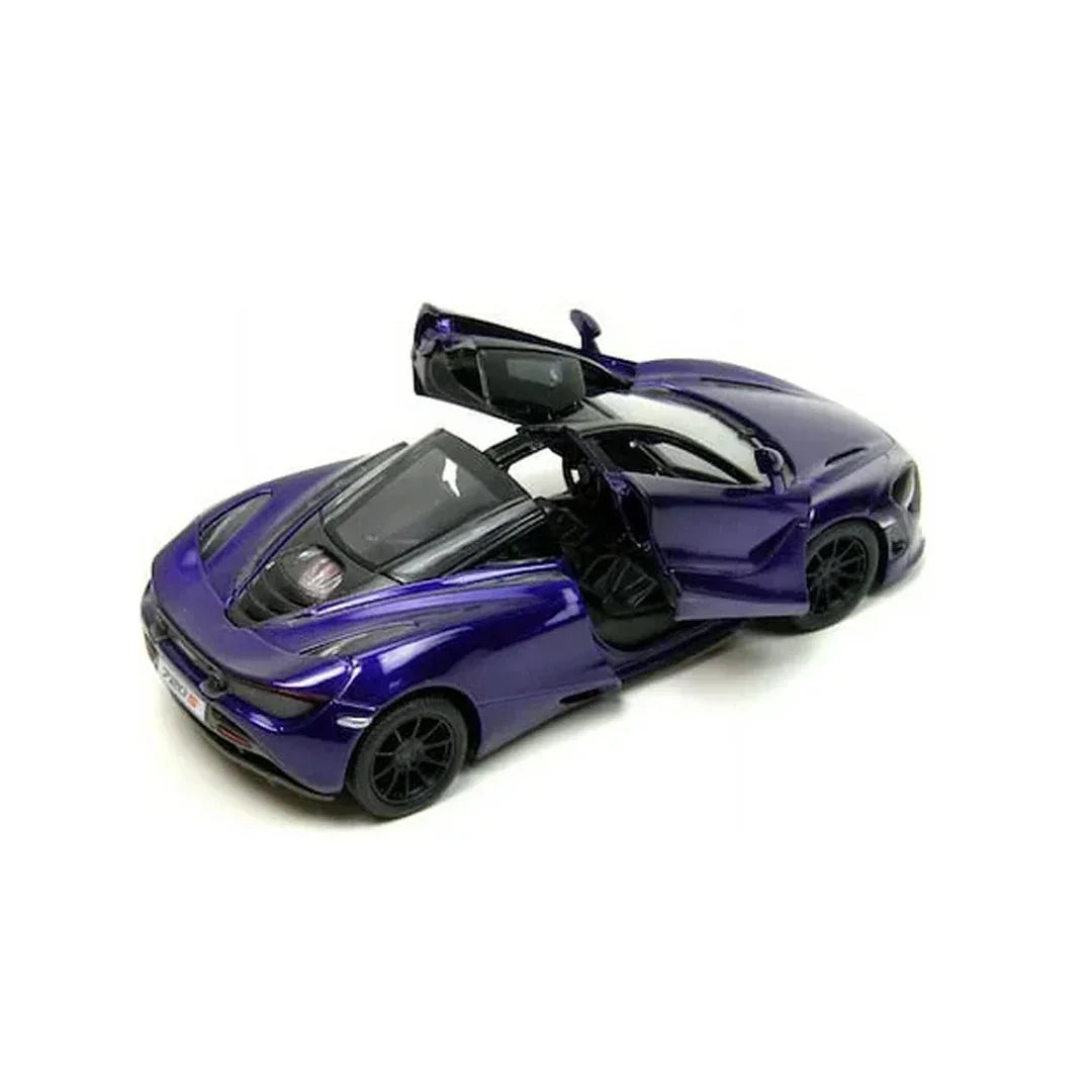 KiNSMART McLaren 720S – 1:36 Scale Die-Cast Model Car – Pullback Toy Car Collectible - Purple - Jaiman Toys