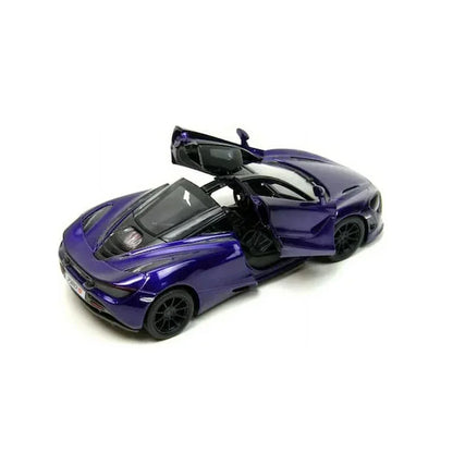 KiNSMART McLaren 720S – 1:36 Scale Die-Cast Model Car – Pullback Toy Car Collectible - Purple - Jaiman Toys