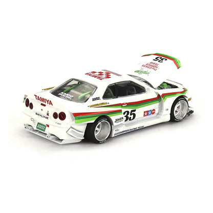 MINI GT 1/64 Nissan Skyline GT-R R34 – TAMIYA x KAIDO HOUSE “The GRASSHOPPER V1” | Diecast Scale Model Car - Jaiman Toys