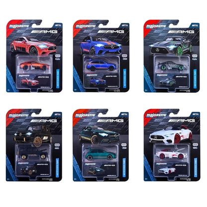 Majorette Mercedes-AMG Die-Cast Metal Cars Set of 6 | Premium 7.5 cm Licensed Toys | Ages 3+
