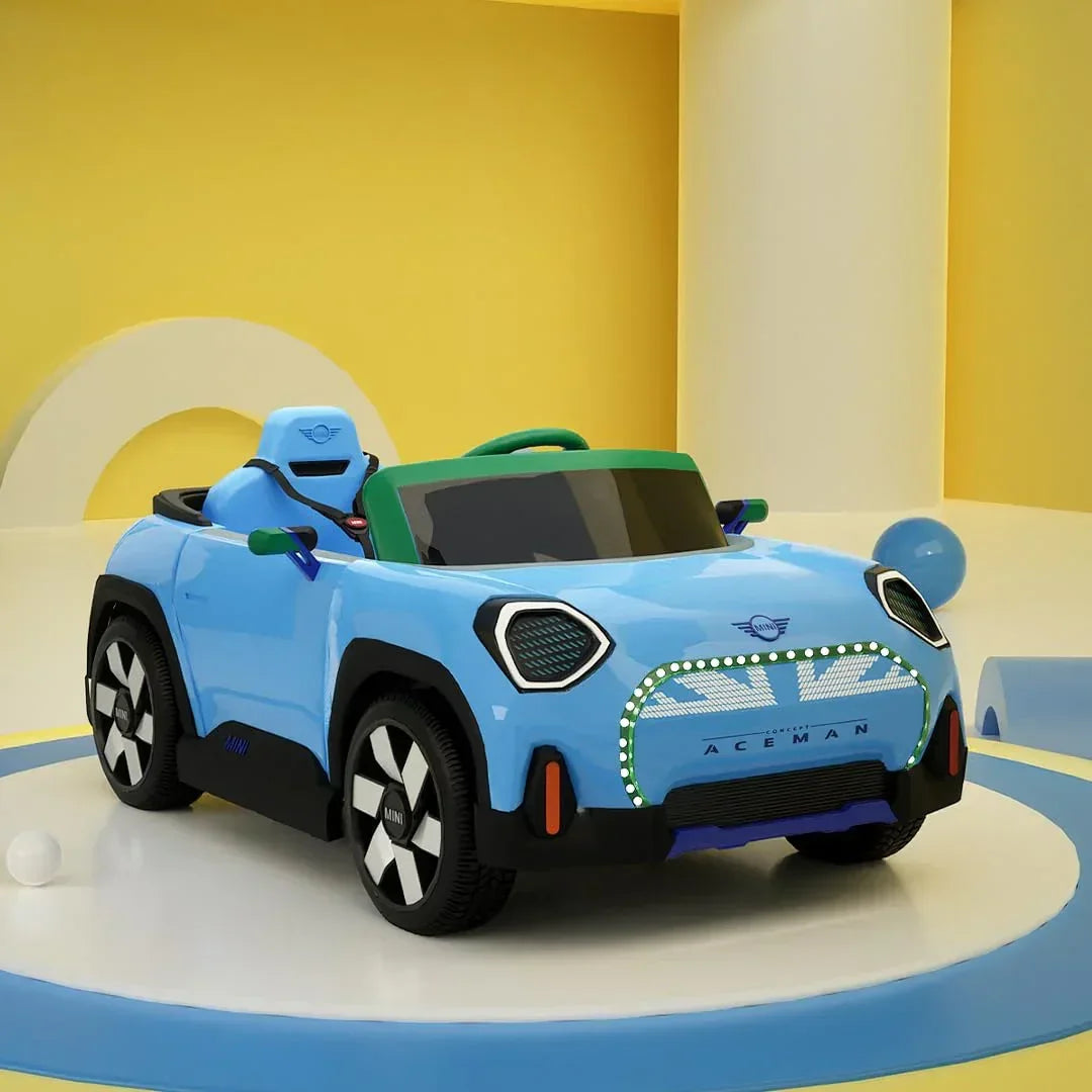 EMotorad Formula Fun MINI Cooper Aceman Ride-On Car for Kids – Battery Operated with Remote Control