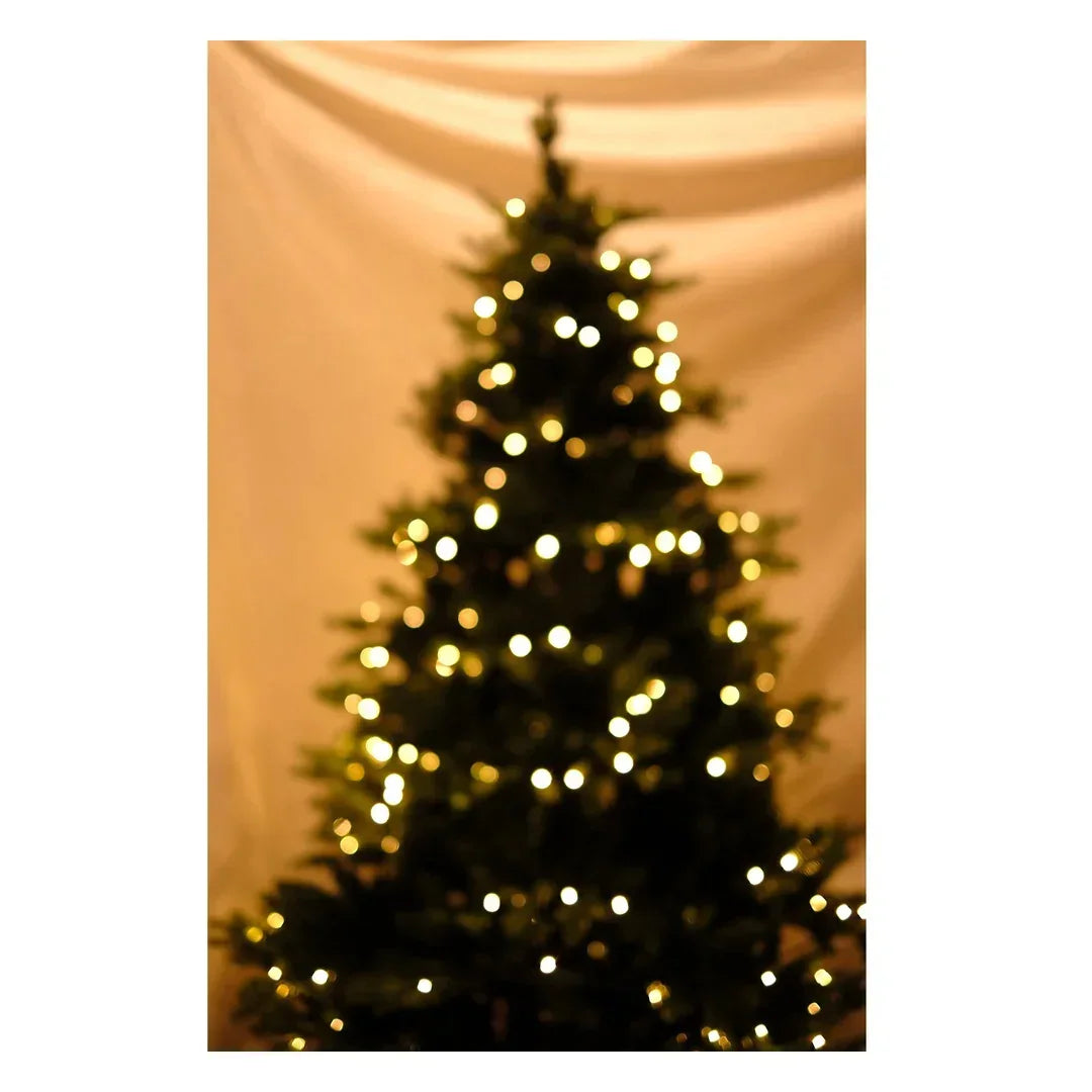 SWEN Melrose 6-Feet Pre-Lit Christmas Tree | Warm LED Lights, Lush Green Premium Festive Tree