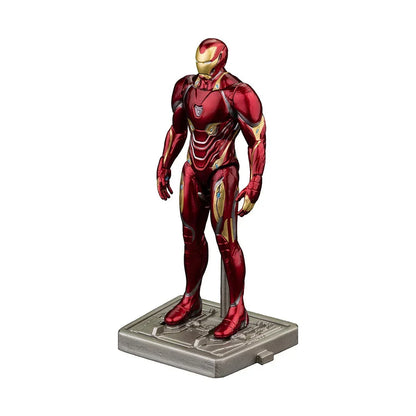Marvel Iron Man Hall of Armor – Mark 50 (4-Inch Figure) Light-Up Display Chamber | Articulated Iron Man Action Figure with LED Armor Pod