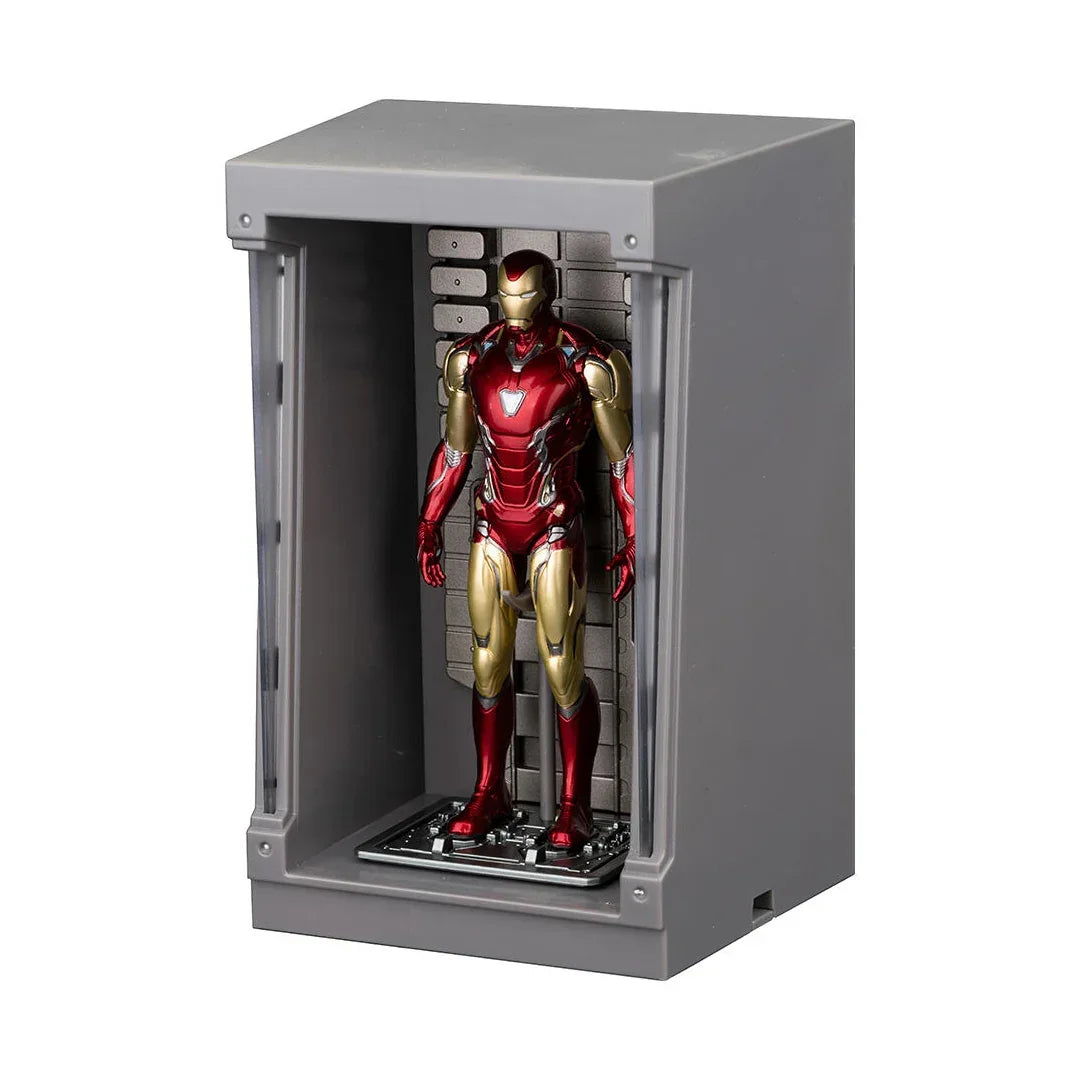 Marvel Iron Man Hall of Armor – Mark 85 (4-Inch Figure) Light-Up Display Chamber | Endgame Suit Collectible Action Figure